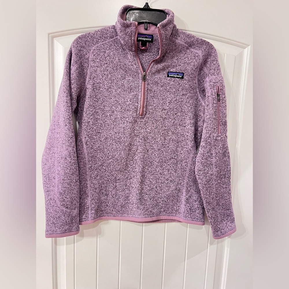 Size small- Patagonia Women's Better Sweater Fleece Pullover purple pink
